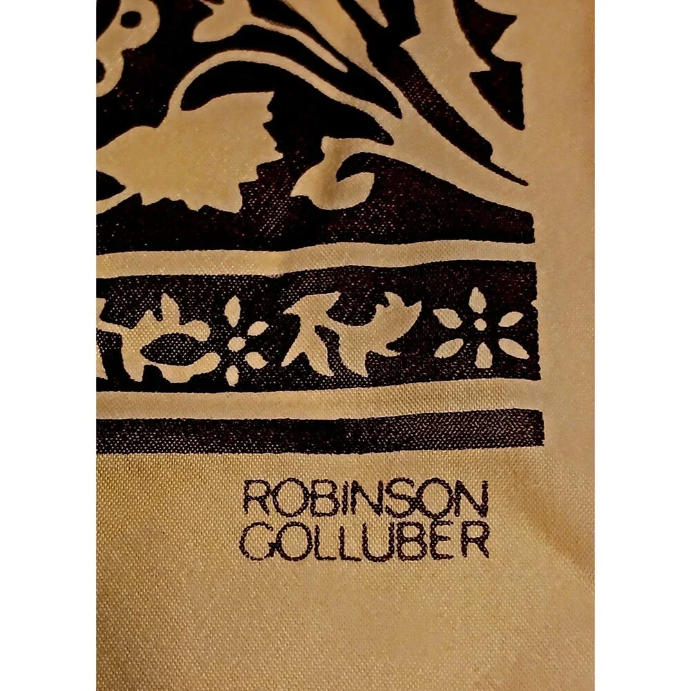 Vintage 1970's Scarf Robinson Golluber Polyester 13